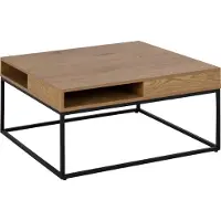 Actona Willford salontafel staal/hout materiaal