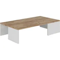 Vicco Hardi Salontafel – 90 x 21.4 cm Eik wit/goud