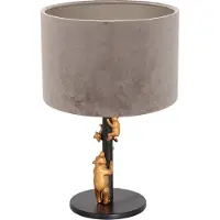 Steinhauer Design schemerlamp Animaux met grijs velvet