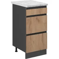 Vicco R-Line Keukenonderkast – 40 cm WB Marmer Krachtige eik goud