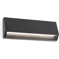 Faro LED-wandlamp buiten Must, alu / grijs / zink, Kunststof, Modern, LED wandlamp buiten