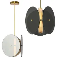 Toolight Hanglamp Black App1675-cp Round