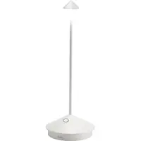 Zafferano Pina tafellamp - Oplaadbare LED-buitenlamp - 29 cm - Wit