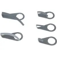 Ks Tools Schabkerkling, gebogen, gebogen, gebogen, klinglengte 18 mm 515.5093