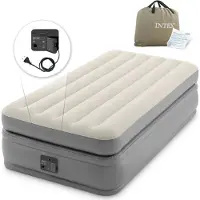 Intex PRIME COMFORT FIBER TECH matras 99x191 - Opblaasbaar - Instelbare stevigheid - 51 cm - Elek...