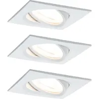 Paulmann 93472 Inbouwlamp Set van 3 stuks 19.5 W Wit (mat)