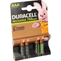 Duracell - Pile Rechargeable - AAA x 4 - (LR03)