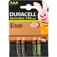 Duracell Recharge Plus AAA - Oplaadbare batterijen 750 mAh - 1000 keer opladen (4 stuks)