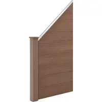 Neu.holz HKC Schuttingpaneel schuin - bruin