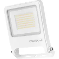 Osram ENDURA FLOOD PC 50W LED-schijnwerper, 3000K warm wit, 5000 lumen, IP65 waterdichte schijnwerper, 1 meter aansluitkabel, wit, 100 lm/W