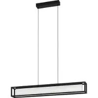 Eglo 39629 Gualajo Hanglamp Staal Zwart/Kunststof Satijn - 27W/3850LM/3000K