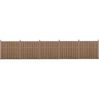 Neu.holz WPC omheining voor de tuin, privacy scherm, windscherm, lamellenomheining, omheining, 932x185 cm, bruin [nieuw.holz]