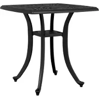 vidaXL Tuintafel 53x53x53 cm gietaluminium zwart