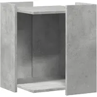 vidaXL Kattenbakkast 42x42x51 cm bewerkt hout betongrijs