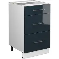 Vicco Fame-Line Keukenonderkast – 50 cm zonder werkblad Donkerblauw hoogglans