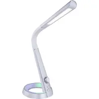 Globo Bureaulamp Mitti zilvergrijs