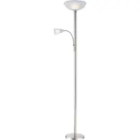 Globo Lighting Uplighter vloerlamp Blade, alu / grijs / zink, Woon-/ Eetkamer, metaal, Modern, vloerlamp
