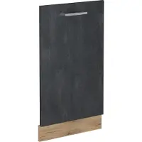 Vicco R-Line Vaatwasserfrontpaneel – 45 cm zonder werkblad Zwart beton