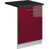 Vicco Fame-Line Vaatwasserfrontpaneel – 60 cm, WB Antraciet Bordeauxrode hoogglans