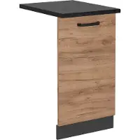 Vicco R-Line Vaatwasserfrontpaneel – 45 cm, WB Antraciet Krachtige eik goud