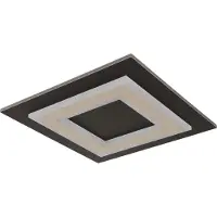Globo Plafondlamp Jayden 32 x 32cm zwart