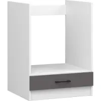 Akord Keukenkast modulaire OLIWIA S60 / Onderkast / Ovenkast / Furniture Factory / Wit - Grafietgrijs / 60 x 82 x 55 cm