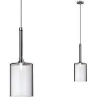 Toolight App1703-1Cp C Hanglamp Grijs 14X8X33,5Cm