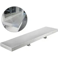 Vevor 48 Inch Keukenplank Roestvrijstalen Plank Wandplank Wandplank Kruidenregel Gastronomie Wandplank