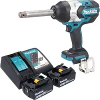 Makita DTW 1005 RT accu slagmoersleutel 18 V 1360 Nm 3/4" borstelloos + 2x oplaadbare accu 5.0 Ah + lader