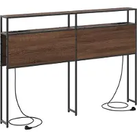 vidaXL Opberghoofdbord bruin eikenkleur Bewerkt hout