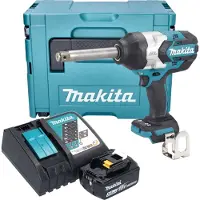 Makita DTW 1005 RT1J accu slagmoersleutel 18 V 1360 Nm 3/4" borstelloos + 1x oplaadbare accu 5.0 Ah + lader + Makpac