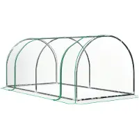 Outsunny Sunny Broeikas - Tunnelkas - Staal/PVC - 200 x 100 x 80 cm