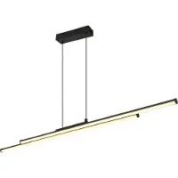 Globo Lighting Moderne hanglamp Kirina 110cm zwart