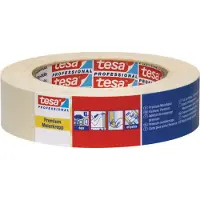 TESA 1 rol krepptape 4306, lengte 50 meter, breedte 50 mm, kleur: beige, licht gekreukt