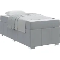 vidaXL Bedframe Lichtgrijs 90 x 190 cm Stof