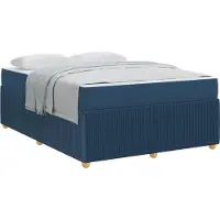 vidaXL Bedframe Blauw 140 x 200 cm Stof