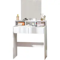 HOMCOM -kaptafel-75x38x135cm-spaanplaat-wit