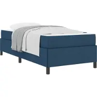 vidaXL Boxspring bed Blauw 90 x 200 cm Stof