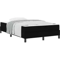 vidaXL Boxspring bed Zwart 120 x 200 cm Stof