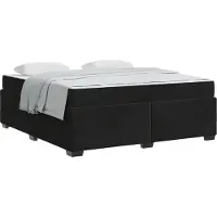 vidaXL Bedframe met matras Zwart 180 x 200 cm Stof