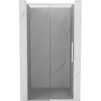 Mexen Rox schuifdeur douche 100 , transparant, wit - 8C2-100-000-20-00