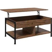 HOMCOM -Salontafel-MDF-100x60x46cm-Rustiek Bruin