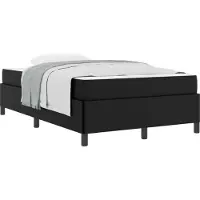 vidaXL Bedframe met matras Zwart 120 x 200 cm Stof