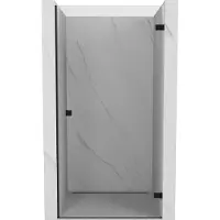 Mexen Lunar-B draaideur rechts 100 , transparant, zwart - 832-100-000-70-00-P