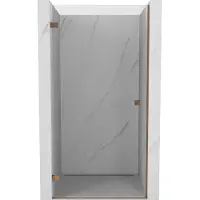 Mexen Lunar-B opklapbare douchedeur links 50 , transparant, roze goud - 832-050-000-60-00-L