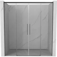 Mexen Rox schuifdeur voor douche 200 , transparant, geschuurd gun gray - 8C2-200-002-66-00