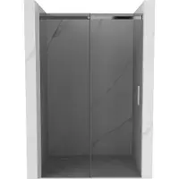 Mexen Omega schuifdouchedeur 150 , grafiet, chroom - 825-150-000-01-40