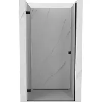 Mexen Lunar-B draaideur voor douche links 75 , transparant, zwart - 832-075-000-70-00-L