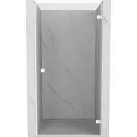 Mexen Lunar-B draaiende douchedeur rechts 70 , transparant, wit - 832-070-000-20-00-P