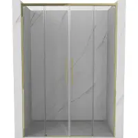 Mexen Rox schuifdouchedeur 160 , transparant, goud - 8C2-160-002-50-00